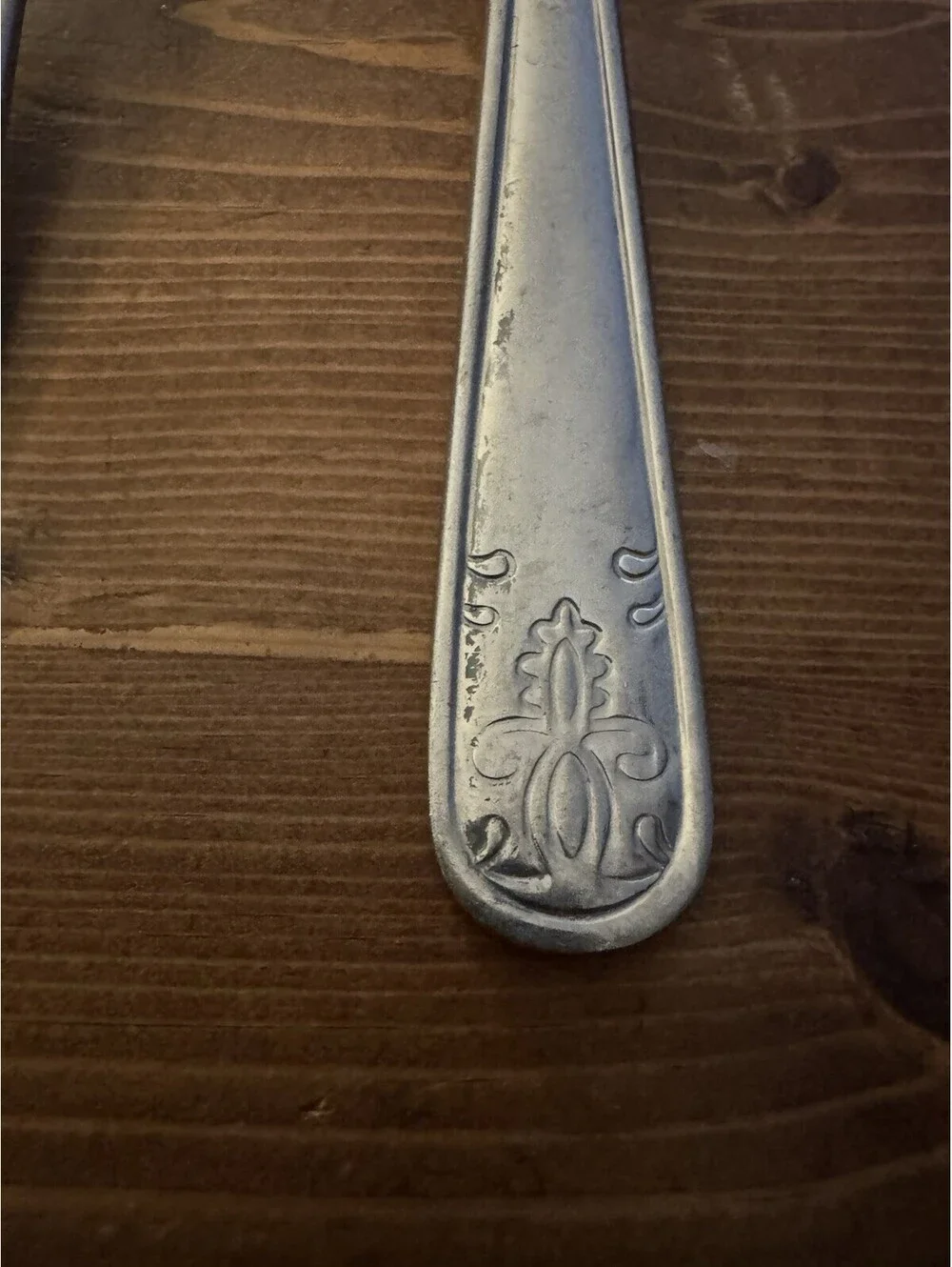 Vintage IKEA Stainless Steel Tablespoons Set of 3 Large Ornate Flatware Spoons